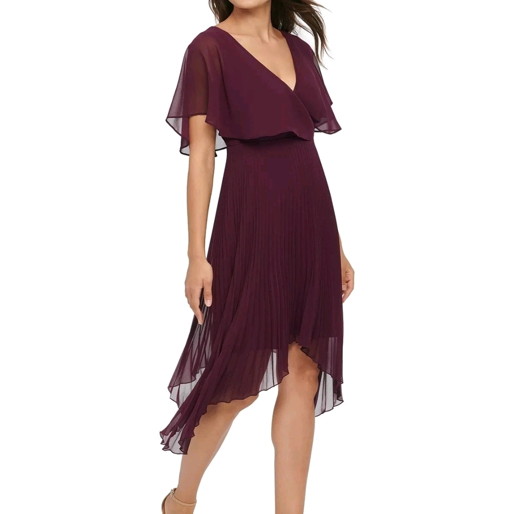 Kensie Deep Purple High Low Dress